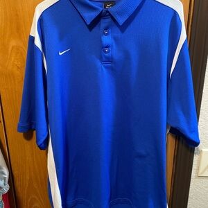 Nike Men’s Royal Blue Polo with White Accents